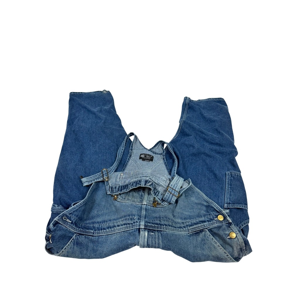 Carhartt Loose Fit Denim Bib Overalls Blue Workwear OR4672-M 46x28
